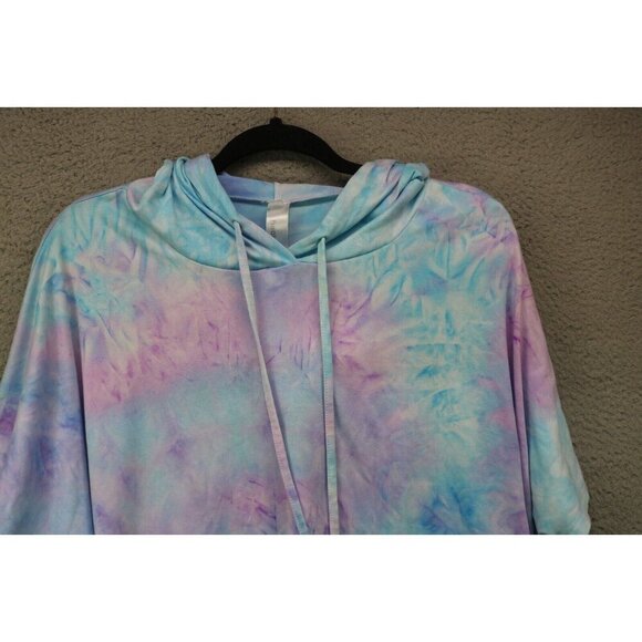 Heathmoor Women's Pajama Set-Hooded Top & Shorts-Size Large-Dolman Sleeves - Picture 3 of 12